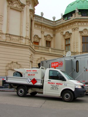 Beleuchtung der Live-bertragung Neujahrskonzert