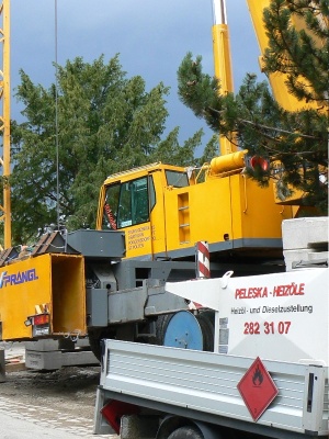 Betankung von Baumaschinen